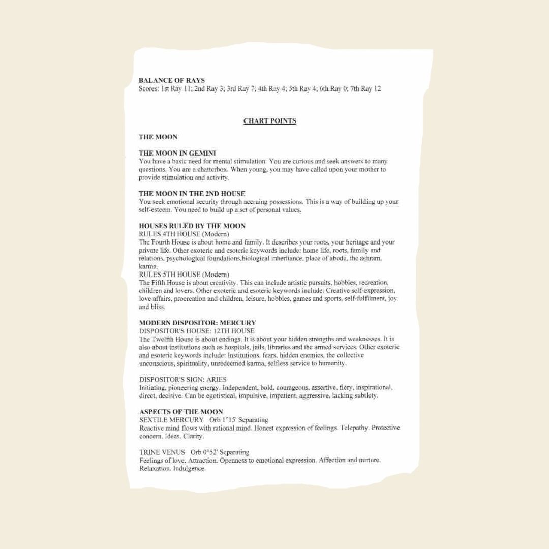 Få et computergeneret fødselshoroskop